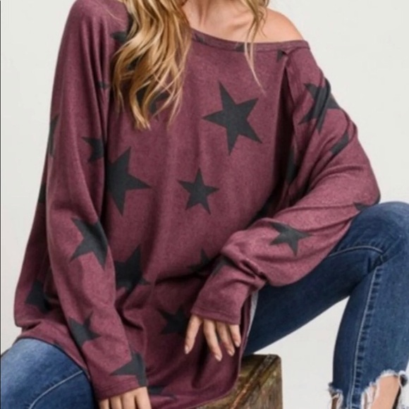 Star Print Top - Picture 4 of 4